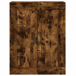 Berkfield Elegant Highboard Smoked Oak 69.5X34X180 Cm Engineered Wood - thumbnail 6