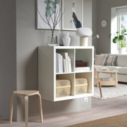 White Cube Storage 77X77Cm Shelving Unit Bookcase Organizer Display - thumbnail 4
