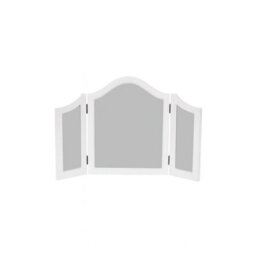 Melody Maison Antique White Triple Dressing Table Mirror - Pays Blanc Range - thumbnail 6