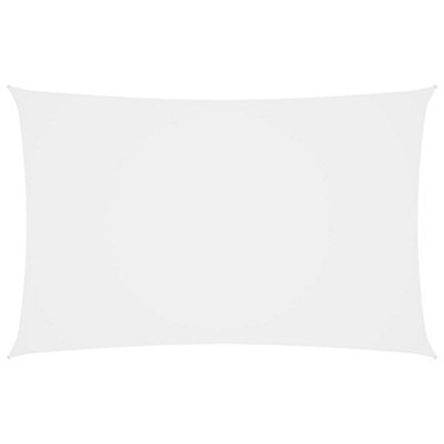 Berkfield Sunshade Sail Oxford Fabric Rectangular 4X7 M White - image 1