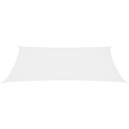 Berkfield Sunshade Sail Oxford Fabric Rectangular 4X7 M White - thumbnail 2