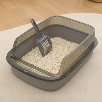 GardenSkill Large Open Cat Litter Tray - Deep High-Sided Litter Box For Cats And Kittens - Anti-Spill Rim, Easy Clean, Low Entry - Free Scoop - image 1