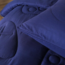 Ohs Gaming Duvet Coverless Quilted 7.5 Tog Pillowcase Set Embossed, Navy - Single - thumbnail 3