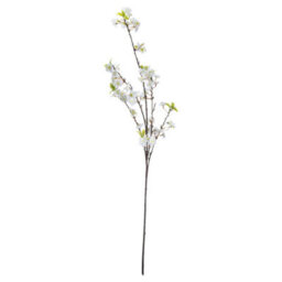 Hill Interiors Cherry Blossom Burgundy Spray Faux Plant - thumbnail 4