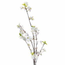 Hill Interiors Cherry Blossom Burgundy Spray Faux Plant - thumbnail 5