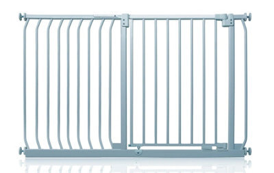 Safetots Elite Pressure Safety Gate, 134Cm - 143Cm, Matt Grey, Pressure Fit Stair Gate - image 1