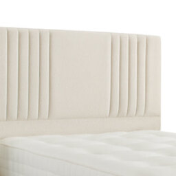 "Urban Textures Luxury 26"" High Milan Boucle Upholstered Bed Headboard - Cream"