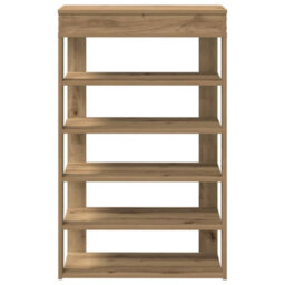 Berkfield Elegant Shoe Rack Artisan Oak 60X30X98 Cm Engineered Wood - thumbnail 4