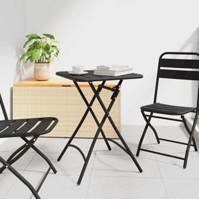 Walplus Garden Table Anthracite 55 X 55 X 73 Cm Powder-Coated Steel - image 1