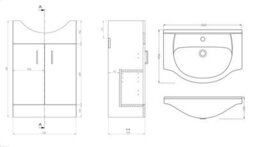 Veebath Rosina 1500mm Bath, White Vanity Unit & Taps Bathroom Suite - thumbnail 3