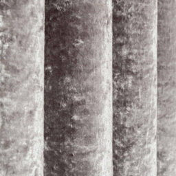 "Homescapes Silver Luxury Crushed Velvet Lined Eyelet Curtain Pair, 66 X 72""" - thumbnail 2