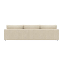 Valencia Serena Leather Three Seats Sectional Sofa Beige Nappa 11000 Top Grain Leather Kiln Dried Wood - thumbnail 7