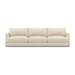 Valencia Serena Leather Three Seats Sectional Sofa Beige Nappa 11000 Top Grain Leather Kiln Dried Wood - thumbnail 6