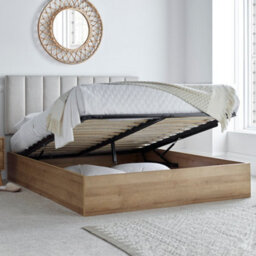 Modern Molle Wooden Ottoman Storage Bed Frame Including Headboard - Double 4Ft6 - thumbnail 4