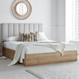 Modern Molle Wooden Ottoman Storage Bed Frame Including Headboard - Double 4Ft6 - thumbnail 3