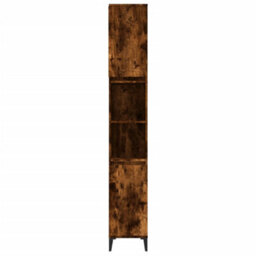Vidaxl Bathroom Cabinet Smoked Oak 30X30X190 Cm Engineered Wood - thumbnail 7