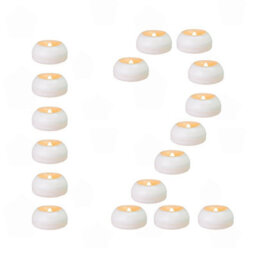 Amorly 12 Pack Floating Candles, Water Activated Flameless Led Tea Lights For Wedding Centerpieces, Glass Cylinder Vases,pool Decorations - thumbnail 2