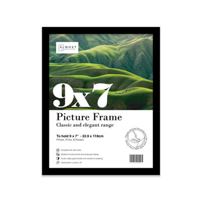 9X7 Black Picture Frame (17.8 X 22.9Cm) Poster, Photo, Artwork, Gallery Wall Or Print - image 1