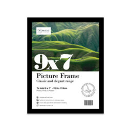 9X7 Black Picture Frame (17.8 X 22.9Cm) Poster, Photo, Artwork, Gallery Wall Or Print - thumbnail 1