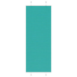 Berkfield Pleated Blind Petrol Green 70X200 Cm Fabric Width 69.4 Cm Polyester