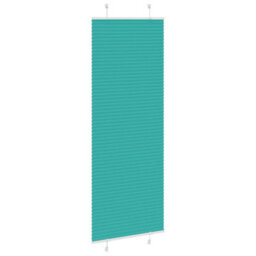 Berkfield Pleated Blind Petrol Green 70X200 Cm Fabric Width 69.4 Cm Polyester - thumbnail 3