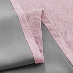 Happy Homewares Soft Pink Lined Blackout Eyelet Curtains - 46 X 54 Inch Drop - 2 Panel - thumbnail 3