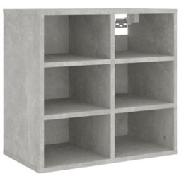Berkfield Stylish Shoe Cabinet Concrete Grey 52.5X30X50 Cm - thumbnail 3
