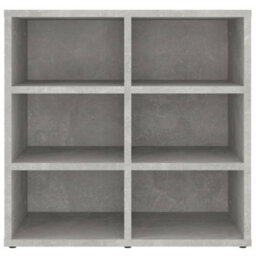 Berkfield Stylish Shoe Cabinet Concrete Grey 52.5X30X50 Cm - thumbnail 4