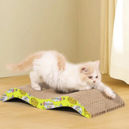 Cat Kitten Corrugated Cardboard Scratching Pad Sofa Bed Mat - thumbnail 2