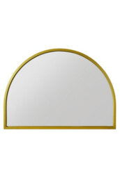 "Mirroroutlet Arcus - Gold Metal Framed Arched Wall Mirror 49"" X 35"" (125Cm X 90Cm)" - thumbnail 2