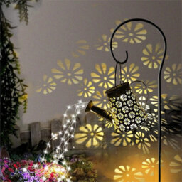 3Pcs Solar Powered Watering Can 90 Led String Light Outdoor Art Lamp - thumbnail 4