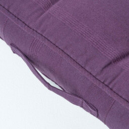 Homescapes Rajput Ribbed Cotton Floor Cushion Purple - thumbnail 4
