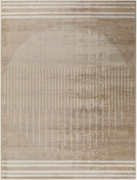 Livabliss Floransa-Geometric Grey Ivory Brown Modern Living Dining Bedroom Rug 160 X 215 Cm Easy Care, Non Shedding - thumbnail 1
