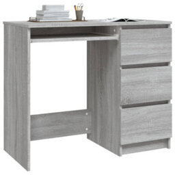Berkfield Desk Grey Sonoma 90X45X76 Cm Engineered Wood - thumbnail 3