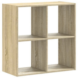 Berkfield Bookcase Sonoma Oak 68.5X32X68.5 Cm Engineered Wood - thumbnail 2