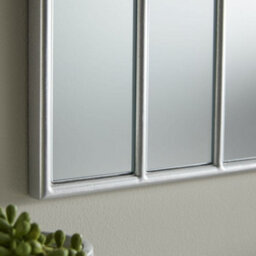The Online Mirror Shop Overmantle Mirror Charleston Rectangular Shape With Silver Frame For Hanging In Bathroom- H 80Cm X W 120Cm - thumbnail 3