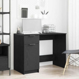 Walplus Desk With Drawer Black Oak 100 X 50 X 75 Cm Engineered Wood - thumbnail 1