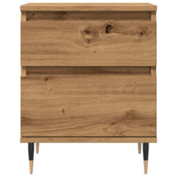 Berkfield Bedside Cabinets 2 Pcs Artisan Oak 40X35X50 Cm Engineered Wood - thumbnail 5