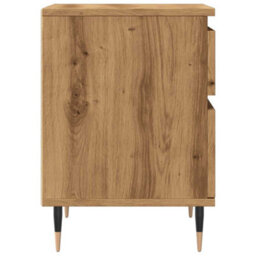 Berkfield Bedside Cabinets 2 Pcs Artisan Oak 40X35X50 Cm Engineered Wood - thumbnail 6