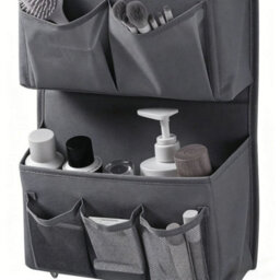 Grey Space-Saving Wall-Mounted Organizer Multi-Compartment Pocket Storage Camper - thumbnail 6