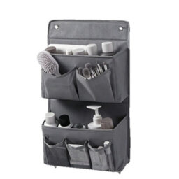 Grey Space-Saving Wall-Mounted Organizer Multi-Compartment Pocket Storage Camper - thumbnail 3