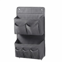 Grey Space-Saving Wall-Mounted Organizer Multi-Compartment Pocket Storage Camper - thumbnail 1