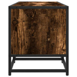 Berkfield Tv Cabinet Smoked Oak 120X35X41 Cm Engineered Wood And Metal - thumbnail 5