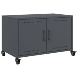 Berkfield Durable Tv Cabinet Anthracite 68X39X43.5 Cm Steel