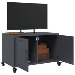 Berkfield Durable Tv Cabinet Anthracite 68X39X43.5 Cm Steel - thumbnail 4