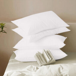Bedlooms Dyed Pillowcase 3 Pair- Soft Plain Pillow Covers White Envelop Closure - Easy Care Bed Pillowcases 50X75 Cm - thumbnail 8