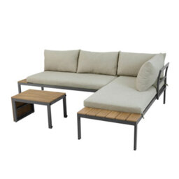 More4Homes Tampa Garden Corner Sofa Outdoor Sofa Set With Table (Beige) - thumbnail 4