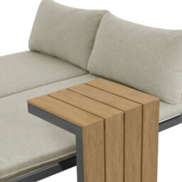 More4Homes Tampa Garden Corner Sofa Outdoor Sofa Set With Table (Beige) - thumbnail 7