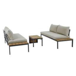 More4Homes Tampa Garden Corner Sofa Outdoor Sofa Set With Table (Beige) - thumbnail 5