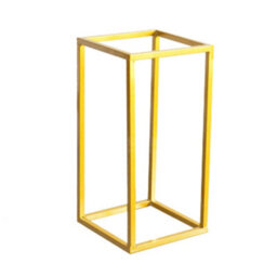 Living And Home Tall Gold Metal Column Vase Flower Stand Pedestal Rack Wedding Display Rack 80Cm (H) - thumbnail 4